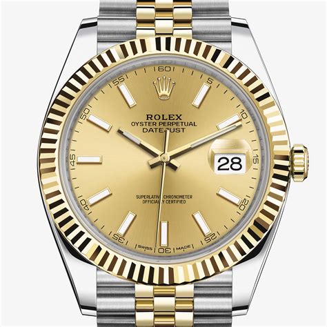 rolex oyster perpetual datejust ii steel 41mm oro e acciaio|rolex datejust 41 bezel.